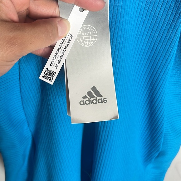 New Adidas Blue SL SU Studio Lounge Tank Jump Suit sz. small - Picture 10 of 11